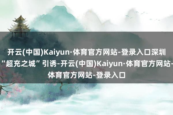 开云(中国)Kaiyun·体育官方网站-登录入口深圳告示运转“超充之城”引诱-开云(中国)Kaiyun·体育官方网站-登录入口