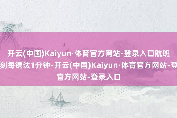 开云(中国)Kaiyun·体育官方网站-登录入口航班截载时刻每镌汰1分钟-开云(中国)Kaiyun·体育官方网站-登录入口