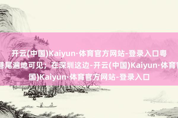 开云(中国)Kaiyun·体育官方网站-登录入口粤B车牌的车辆街头巷尾遍地可见；在深圳这边-开云(中国)Kaiyun·体育官方网站-登录入口