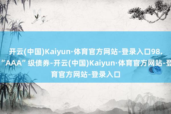 开云(中国)Kaiyun·体育官方网站-登录入口98.56%为“AAA”级债券-开云(中国)Kaiyun·体育官方网站-登录入口