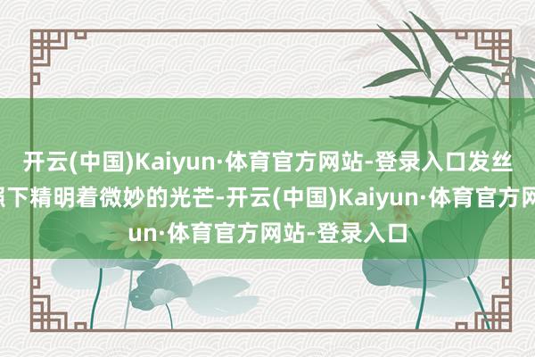 开云(中国)Kaiyun·体育官方网站-登录入口发丝在阳光的映照下精明着微妙的光芒-开云(中国)Kaiyun·体育官方网站-登录入口