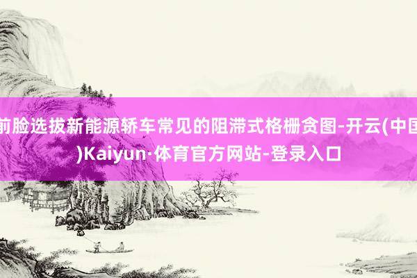 前脸选拔新能源轿车常见的阻滞式格栅贪图-开云(中国)Kaiyun·体育官方网站-登录入口