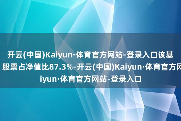 开云(中国)Kaiyun·体育官方网站-登录入口该基金金钱建设：股票占净值比87.3%-开云(中国)Kaiyun·体育官方网站-登录入口