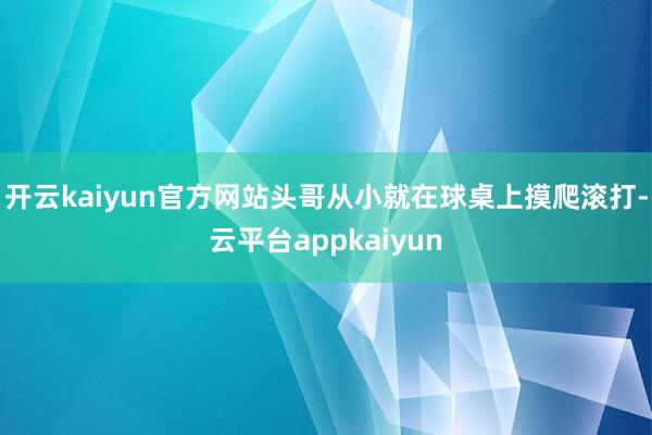 开云kaiyun官方网站头哥从小就在球桌上摸爬滚打-云平台appkaiyun