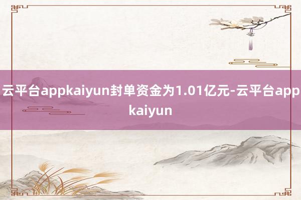 云平台appkaiyun封单资金为1.01亿元-云平台appkaiyun