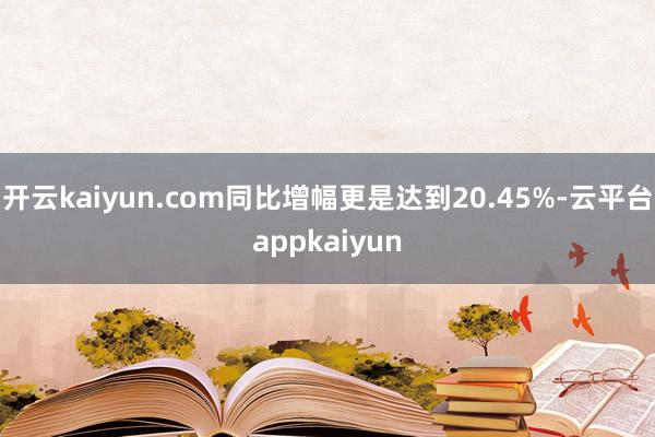 开云kaiyun.com同比增幅更是达到20.45%-云平台appkaiyun